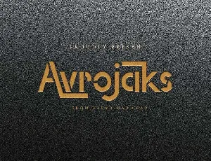 Avrojaks font