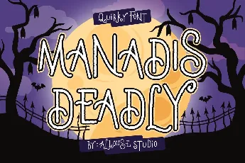 Manadis Deadly Demo Version font