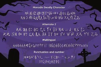 Manadis Deadly Demo Version font