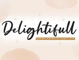 Delightifull font