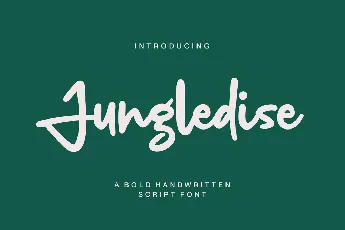 Jungledise font