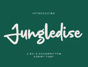 Jungledise font