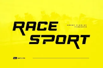 Race Sport Display font