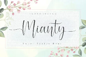 Mianty Calligraphy Script font