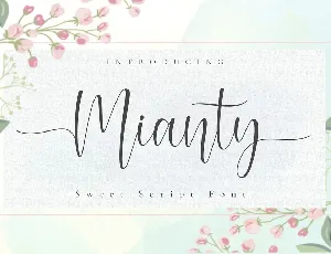 Mianty Calligraphy Script font