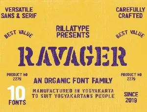 Ravager Display font