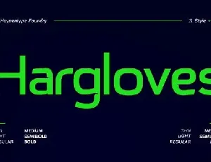 Hargloves Sans Serif font