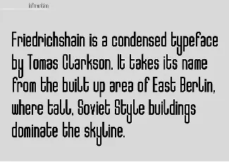 Friedrichshain Typeface font