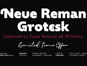 Neue Reman Gt font