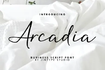 Arcadia font