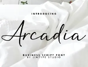 Arcadia font