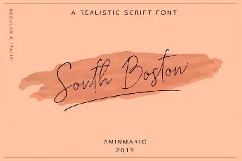 South Boston Script font