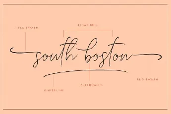 South Boston Script font