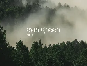 Evergreen font