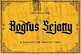 Rogfus Sejatty font