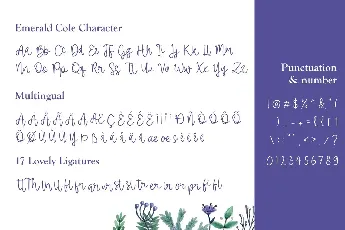 Emerald Cole Demo Version font