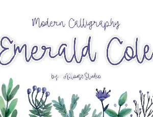 Emerald Cole Demo Version font