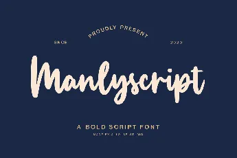 Manlyscript font