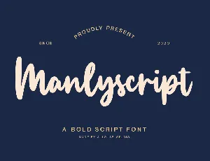 Manlyscript font