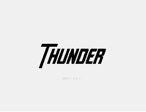 Thunder font