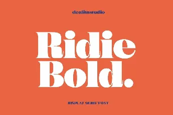 Ridie font