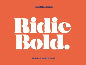 Ridie font