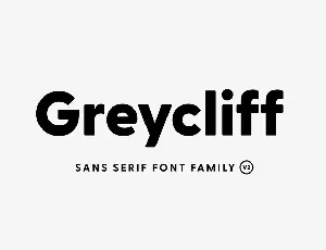 Greycliff CF Family font