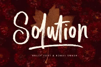 Solution Brush font