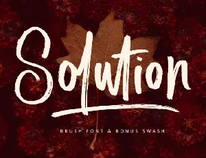 Solution Brush font