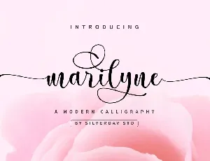 Marilyne Modern Calligraphy font