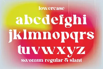 Swomun font