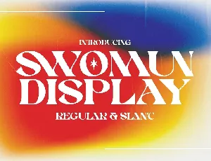 Swomun font