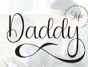 Daddy Calligraphy Typeface font