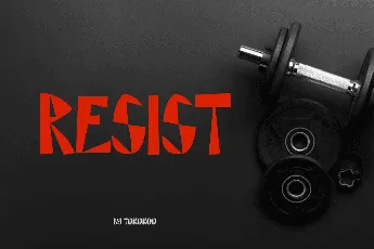 RESIST font