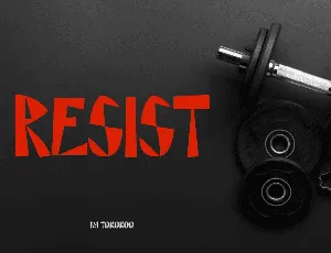 RESIST font