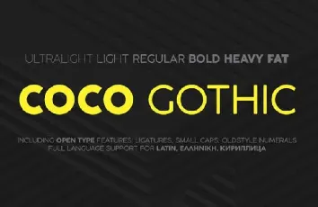 Coco Gothic Family Free font