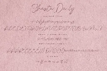 Shasta Daily font