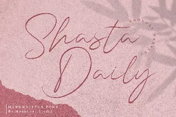 Shasta Daily font