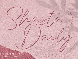 Shasta Daily font