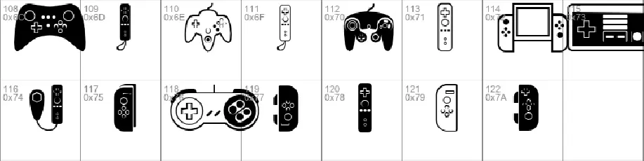 Controllers font