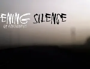 Deafening Silence font