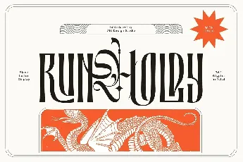 Runholdy font