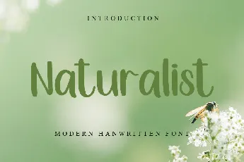 Naturalist font