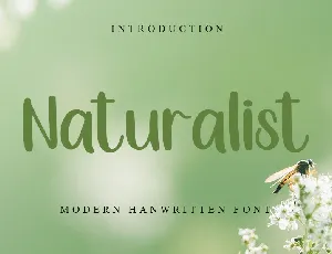 Naturalist font