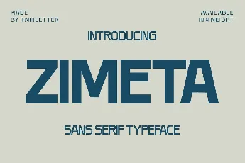 Zimeta font