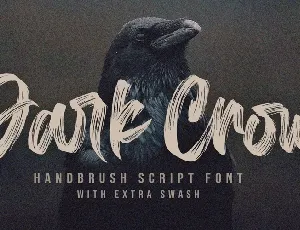 Dark Crow Brush Script font