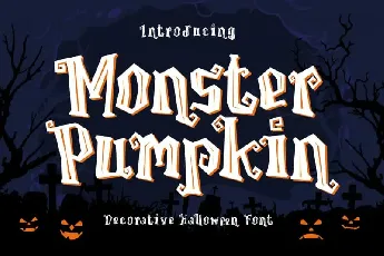 Monster Pumpkin Display font