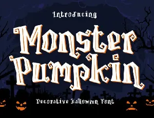 Monster Pumpkin Display font