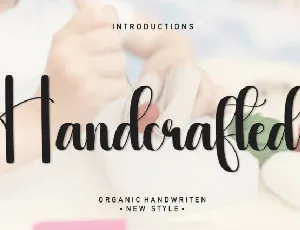 Handcrafted Script font