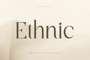 Ethnic font